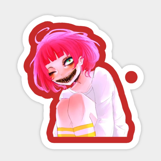 chomp girl Sticker by Fifei